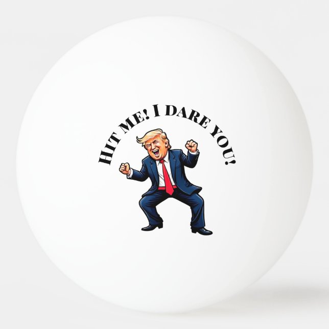Bolinha De Ping Pong Personalização de Dança de Trump (Frente)