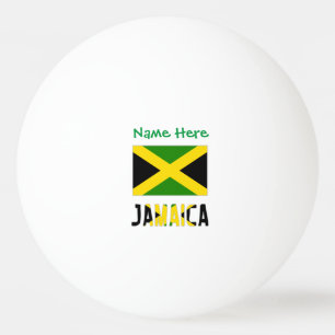 Bolinha De Ping Pong Personalização Verde da Bandeira da Jamaica e Jama