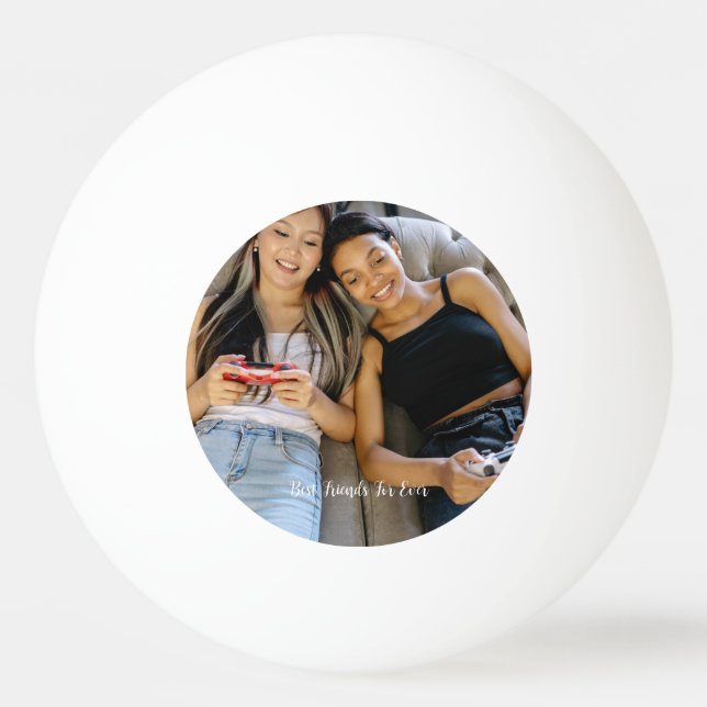 Bolinha De Ping Pong Personalizado dos Melhores Amigos de Foto Personal (Frente)