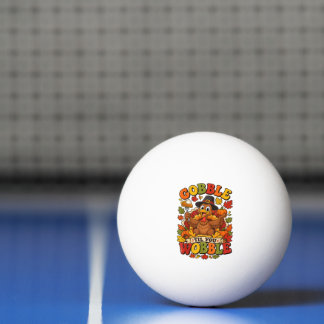 Bolinha De Ping Pong Peru de Ação de Graças Gobble Até Você Cambalear