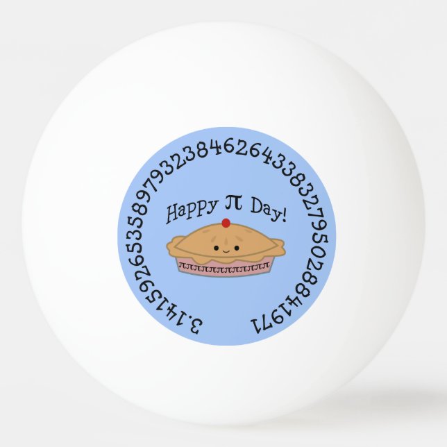 Bolinha De Ping Pong Pi Day Pie (Frente)