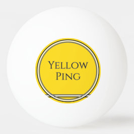 Bolinha De Ping Pong Ping amarelo