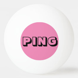 Bolinha De Ping Pong "Ping and Pong on rosa" Abstrato Ping Pong Ball