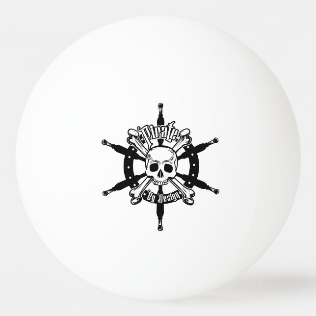 Bolinha De Ping Pong Ping Pong Ball Pirata (Frente)