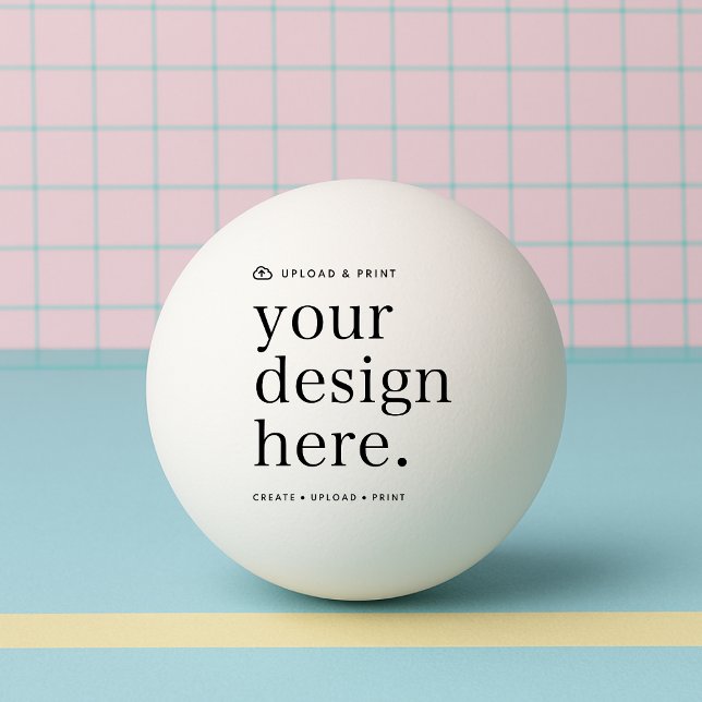Bolinha De Ping Pong Ping Pong Ball Seu Carregamento De Design (Your own ball creation, simply upload your photo or design artwork from Photoshop, Canva & more!)