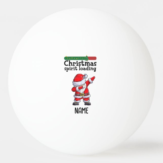 Bolinha De Ping Pong Ping pong Feliz Natal Papai Noel Ping Pong (Frente)