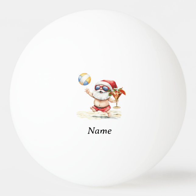 Bolinha De Ping Pong Ping pong Natal Papai Noel (Frente)