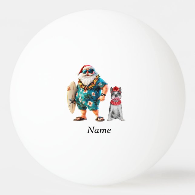 Bolinha De Ping Pong Ping pong Natal Papai Noel (Frente)