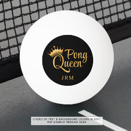 Bolinha De Ping Pong Ping Pong Rainha Dourada