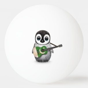 Bolinha De Ping Pong Pinguim do bebê que joga a guitarra paquistanesa