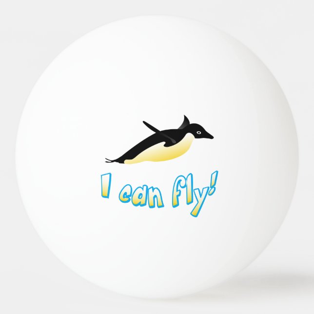 Bolinha De Ping Pong Pinguim voador (Frente)