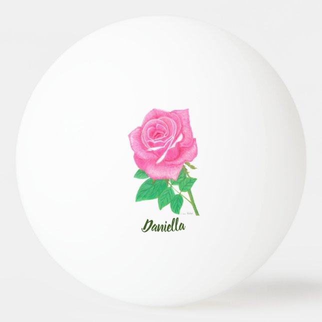 Bolinha De Ping Pong Pink Rose (Frente)