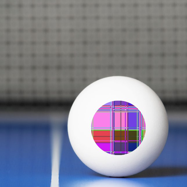 Bolinha De Ping Pong Pink tartan Fabric Pattern Cloth Madras (Líquido)