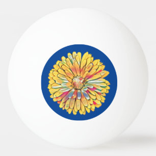 Bolinha De Ping Pong Pino Pong Pino da Placa Dart da Flor Amarela
