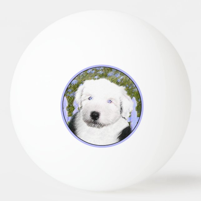Bolinha De Ping Pong Pintor de Cachorro - Pintura de Cachorro (Frente)