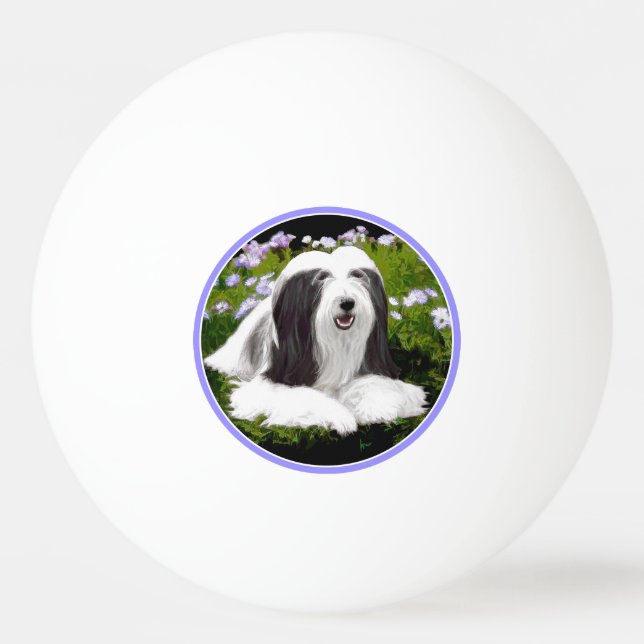 Bolinha De Ping Pong Pintura Collie com Manteiga - Arte Cachorra Origin (Frente)