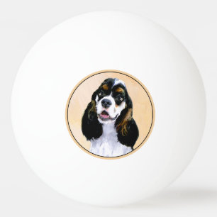 Bolinha De Ping Pong Pintura De Cocker Spaniel (Participante) - Arte De