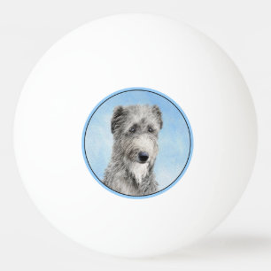 Bolinha De Ping Pong Pintura De Deerhound Escocês - Cachorro Original C