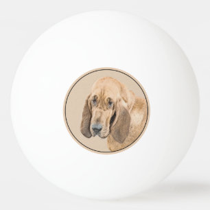 Bolinha De Ping Pong Pintura de galhões - Arte de Cachorro Original