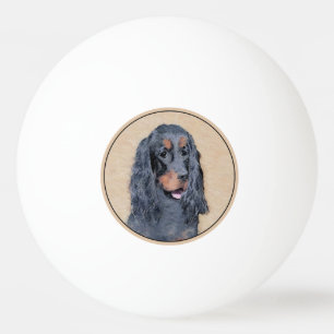 Bolinha De Ping Pong Pintura de Gordon Setter - Arte de Cachorro Origin