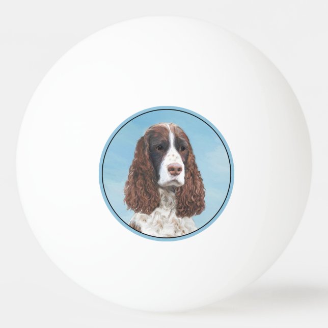 Bolinha De Ping Pong Pintura em espanhol em inglês (Frente)