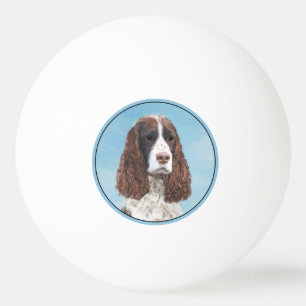 Bolinha De Ping Pong Pintura em inglês Springer Spaniel original