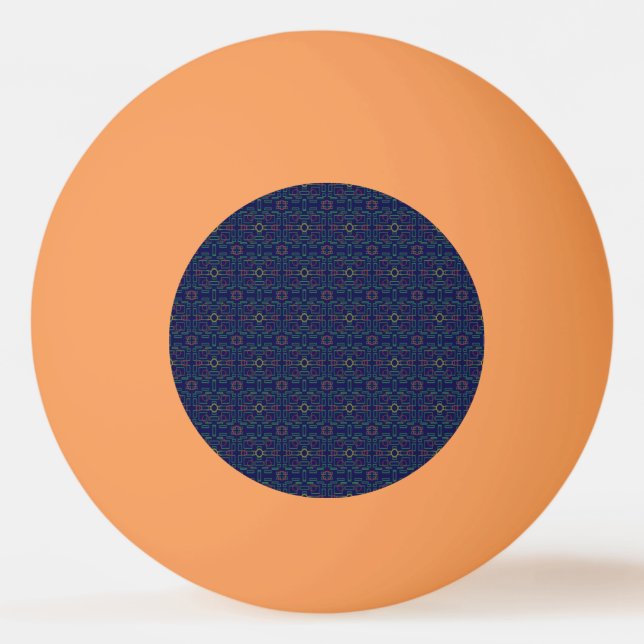 Bolinha De Ping Pong Pipoca Anime Piquenique Praia Azul Geométrico (Frente)