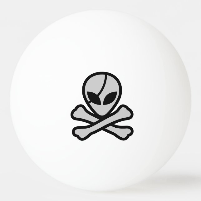 Bolinha De Ping Pong Pirata de alienígena (Frente)