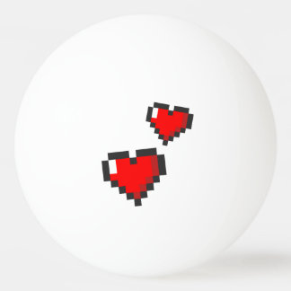 Bolinha De Ping Pong Pixel Heart Pattern