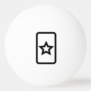 Bolinha De Ping Pong Placa Zener   Estrela oca 5 Pontilhada
