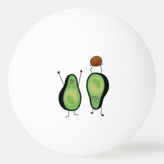 Bolinha De Ping Pong Poço engraçado do verde do handstand dos aplausos (Frente)