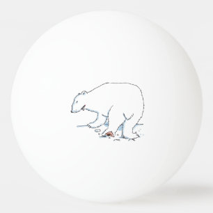 Bolinha De Ping Pong Polar Bear 1 estrela ping pong