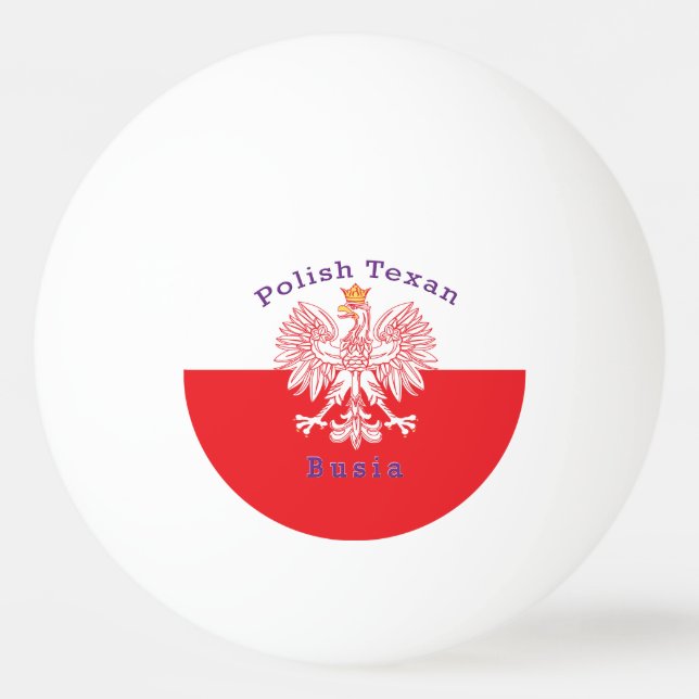 Bolinha De Ping Pong Polonês Texan Eagle Busia (Frente)