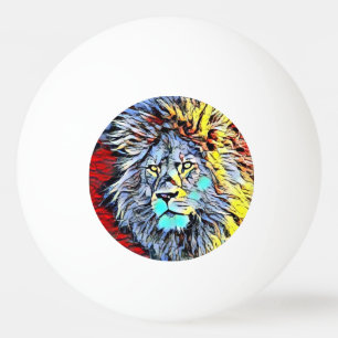 Bolinha De Ping Pong pontapé de cor - rei de leão