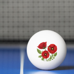 Bolinha De Ping Pong Poppy alegre Flores de Verão