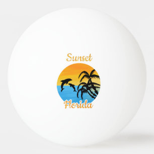 Bolinha De Ping Pong Pôr do sol bonito na Flórida
