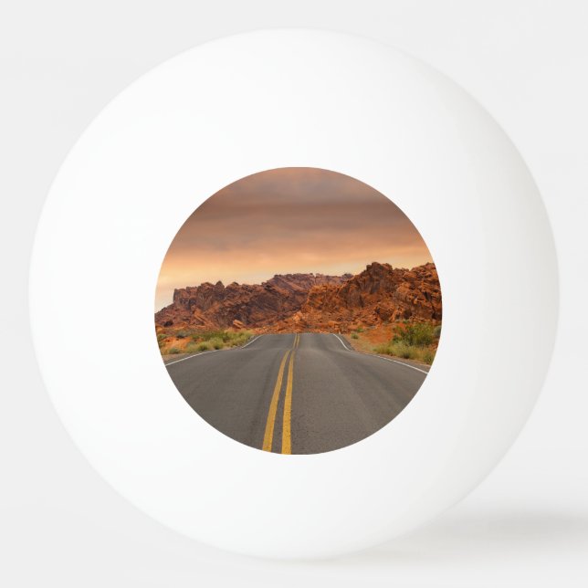 Bolinha De Ping Pong pôr do sol da viagem (Frente)