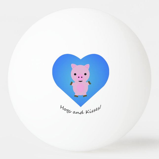 Bolinha De Ping Pong Porco Hoge Kisses (Frente)