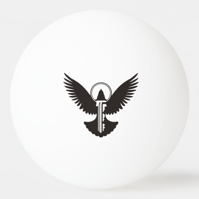 Bolinha De Ping Pong Porta com Chave (Frente)