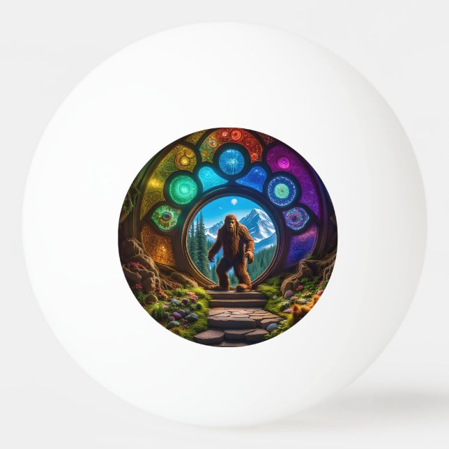 Bolinha De Ping Pong Portal Dimensionável Sasquatch (Frente)