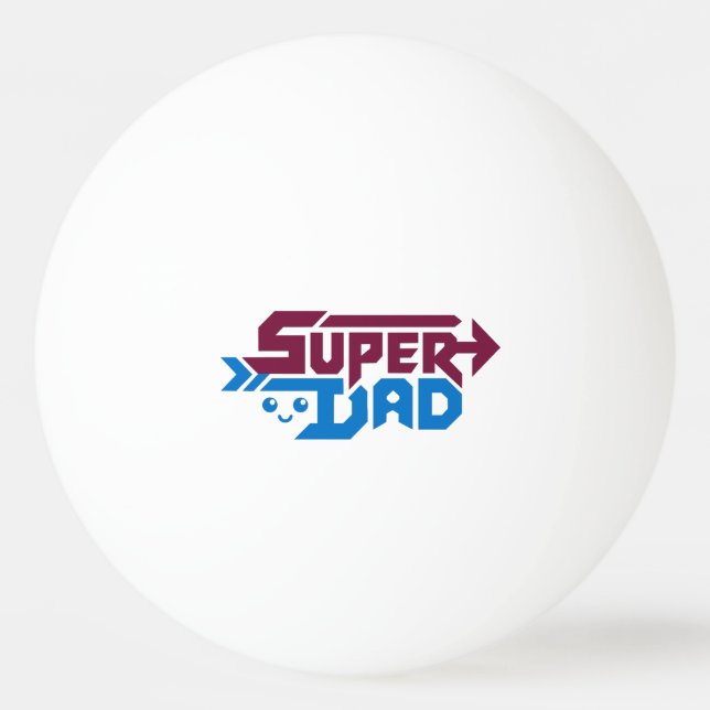 Bolinha De Ping Pong Presente de Super Pai Gamer – Fofo Retro (Frente)