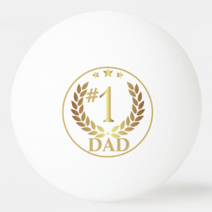 Bolinha De Ping Pong Presente do Dia de os pais Incluso Wreath nº 1 PAI