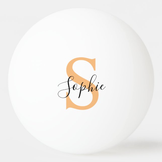 Bolinha De Ping Pong Presente Personalizado Nome Customizado Escrita El (Frente)