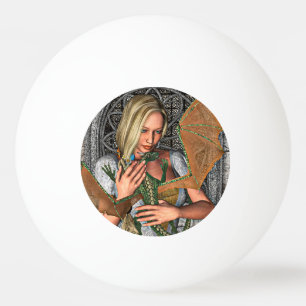 Bolinha De Ping Pong Princesa e Dragão