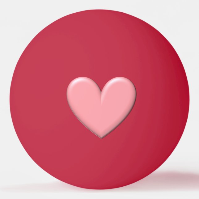 Bolinha De Ping Pong Puffy Heart (Frente)