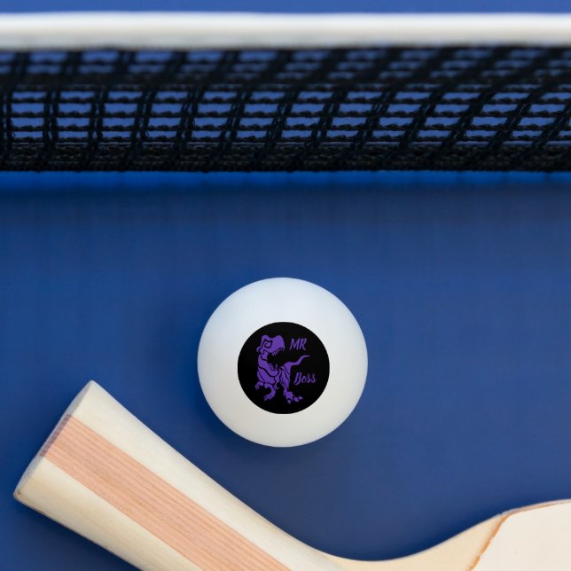 Bolinha De Ping Pong Purple Trex, o Dino Chefe (Mesa)