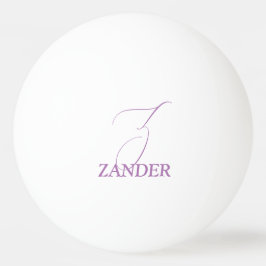 Bolinha De Ping Pong Púrpura Pálida Monograma