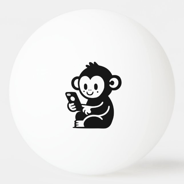Bolinha De Ping Pong Qualquer Telefone do Macaco a Cor (Frente)