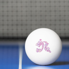 Bolinha De Ping Pong R monograma dá nome Rachel significa