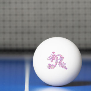 Bolinha De Ping Pong R monograma dá nome Rachel significa